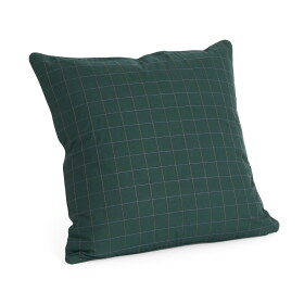 HAY Prošívaný polštář Dori Green 60 × 60 cm, zelená barva, textil