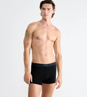 Pánské boxerky EVER Ease Short 2P - BLACK - černé 0004 - SLOGGI BLACK M