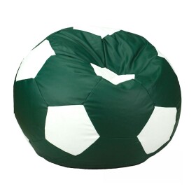 FRONTI Sedací vak - míč 100 cm - tmavězelená + bílá