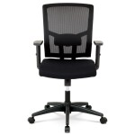 Kancelářská židle, houpací mechanismus, černá síťovina, KA-B1012 BK