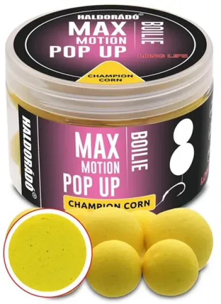 Haldorádó Pop-Up Boilies Max Motion 50g 16+20mm Champion Corn (HD28755)