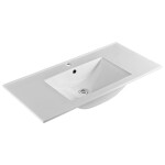 Mereo Opto, koupelnová skříňka s keramickým umyvadlem 101 cm, černá CN942