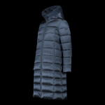 Dámská zimní bunda s kapucí CMP zateplený kabát dlouhý tmavě modrý (34K0046F/L635) 38