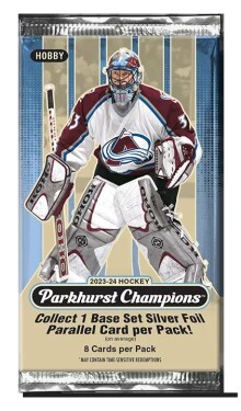 Hokejové karty NHL 2023-24 Upper Deck Parkhurst Champions Hockey Hobby balíček