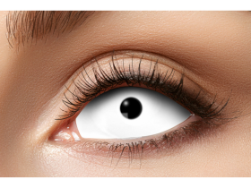 Zoelibat Oční čočky - bílé do celého oka - 6 měsíční, Barevné nedioptrické čočky