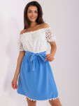 LK SK 506319 šaty.34P bílá modrá