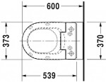 DURAVIT - ME by Starck Stojící WC pro SensoWash, s HygieneGlaze, alpská bílá 2169592000