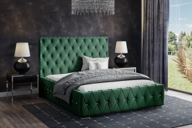 FRONTI Postel MODEL 06 160x200 zelená - MAGIC VELVET 2225