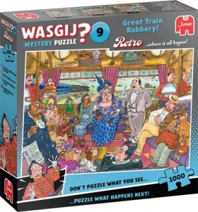 JUMBO Puzzle WASGIJ Retro Mystery 9: Velká vlaková loupež!