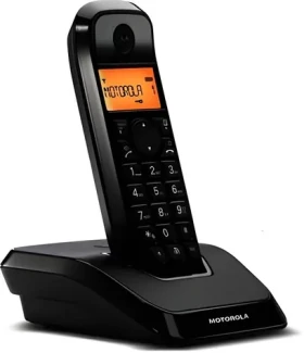 Motorola S1201 černá / Bezdrátový telefon / DECT / identifikace volajícího / LCD displej (C69000D48O1AES(01))