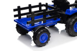 Mamido Dětský elektrický traktor s vlečkou 12V 7Ah modrý