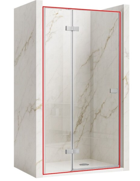REA - Sprchové dveře bez stěnového profilu ATLAS chrom 80 L REA-K4662
