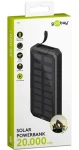 Goobay 53934 černá / Powerbanka / 20 000 mAh / solární panel / USB-C PD / QC 3.0 (53934)