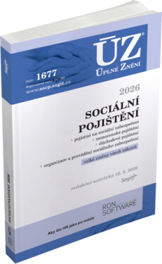 ÚZ 1677 Sociální pojištění, 2026