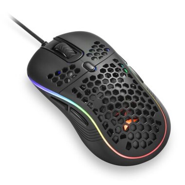 Sharkoon Light2 S černá / herní myš / optická / 6200 dpi / 1.8m kabel / LED kontrolka provozu / 8 tlačítek (4044951029303)