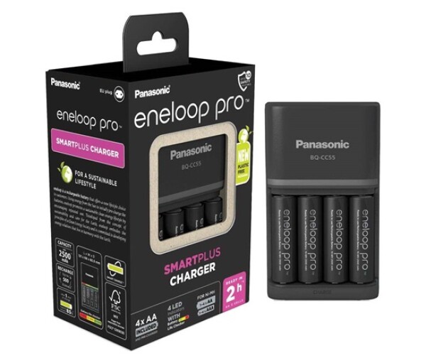 PANASONIC NAB. KJ55HCD40E 4xAA ENELOOP PRO N, 2500 mAh pro AA/AAA (Blistr 4ks + nab.) EDF_847672