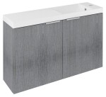 SAPHO - LATUS X umyvadlová skříňka 78,8x50x22cm, dub stříbrný LT110-SET03