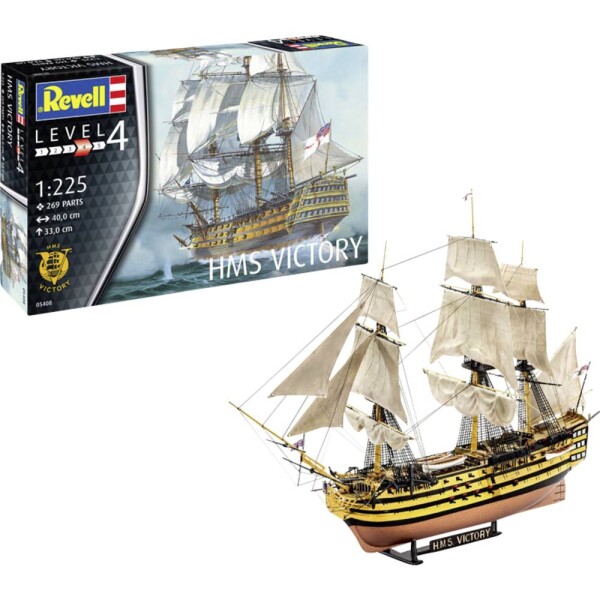 Revell 65408 RV Model Set HMS Victory model lodi, stavebnice 1:225