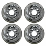 Kolečka pro in-line brusle PU82A 70x24 mm / Náhradní kolečka / 4 ks
