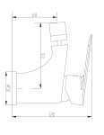 INVENA - Bidetová baterie ESLA BB-94-001-L