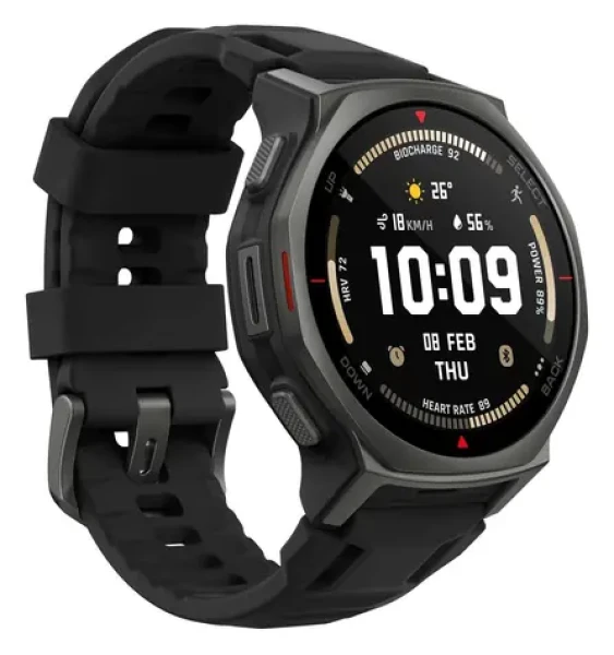 Amazfit T-Rex 3 Pro 44mm černá / Chytré hodinky / 1,32" AMOLED / 10 ATM / BT 5.2 / NFC / GPS (6972596109655)