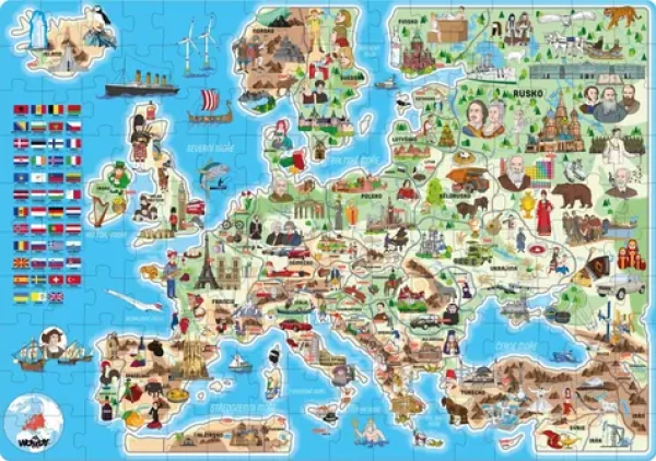 POPULAR Puzzle Mapa Evropy