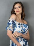 HOSH Šaty Riena Velikost: UNI, Barva: Modrá