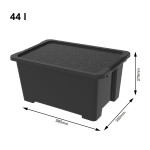 ROTHO úložný box EVO EASY 44 L - BLACK