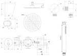 Kielle - Oudee Sprchový set s baterií pod omítku, pro 2 spotřebiče, s příslušenstvím EcoSpare a tělesem, chrom 20602SP80