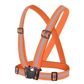 Hurtel Reflexní postroj pro psy oranžová / Postroj / Nastavitelný / Reflexní