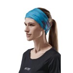 CEP Logo Bandana blue grey - Běžecký multifunkční nákrčník CEP - ledově modrá / šedá