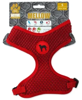 Active Dog Postroj Mellow S červený / Pro miniaturní a malé psy / 1,5x35-47 cm / Nylon, polyester (0904-92223)