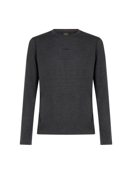 ICEBREAKER Mens 200 MerinoFine Ace LS Crewe, Jet Heather (vzorek) velikost: M