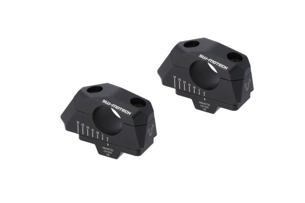 Variabilní zvýšení řídítek o průměru 28mm, H 28, černé