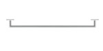 DURAVIT - Karree Držák ručníků, délka 80 cm, chrom 0099601000