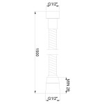INVENA - Sprchová baterie s proměnou barev 150cm AW-31-005-C