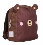 A Little Lovely Company Dětský batoh Bear 5,5 l, hnědá barva, textil