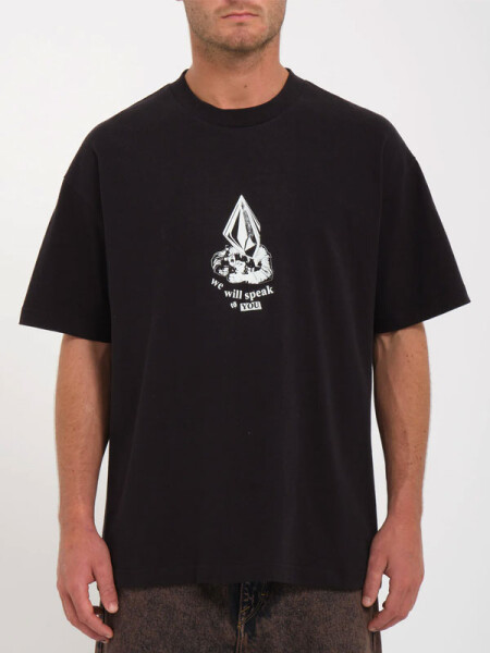 Volcom Colle Age black pánské tričko krátkým rukávem