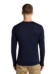 Pánské merino triko dlouhý rukáv ICEBREAKER Mens Merino 200 Oasis LS Crewe SkiingYeti, Midnight Navy velikost: S