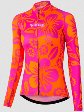 Cyklodres CYCOLOGY Summer Oahu, dámský, dlouhý rukáv (Motiv Oahu, velikost XS)
