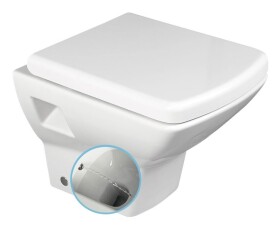 ISVEA - SOLUZIONE CLEANWASH závěsná WC mísa s bidet. sprškou, 35x50,5cm, bílá 10SZ02002 DL
