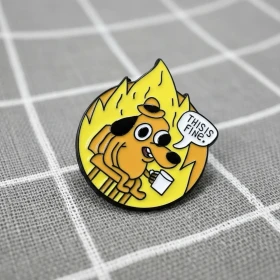 Pinarna.cz Stressful "This is fine" / Vystresované "To je v pohodě" - v kolečku