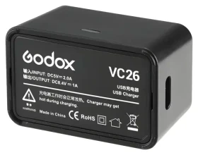 Godox VC26 / Nabíječka baterií / Pro V1 a AD100 Pro / USB napájení (VC26)