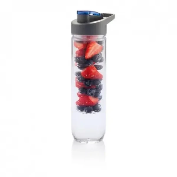 XD Design Láhev s košíkem na ovoce Get Fit 800ml modrá (P436.055-GET)