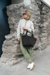 Nákupní taška přes rameno Reisenthel Shopper M Mesh black