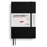 Monthly Planner & Notebook 2026 Paperback (B6+) 16 Months Black