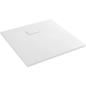 CERANO Sprchová vanička čtvercová Gusto - SMC/minerální kompozit - strukturovaná bílá matná - 90x90x3 cm