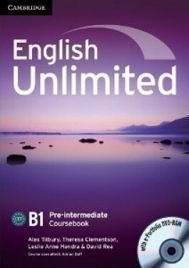 English Unlimited Pre-intermediate Coursebook with E-Portfolio - Alex Tilbury