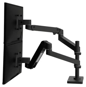 Ergotron LX Pro Dual Stacking Arm černá / Stolní rameno pro 2 monitory (45-690-292)