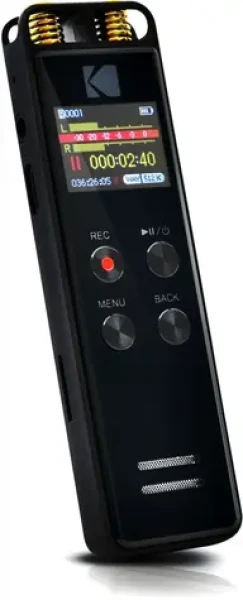 Kodak VRC 550 černá / Diktafon / 8GB / až 581 hodin záznamu / microSD / USB-C / 2x 3.5mm (VRC550)